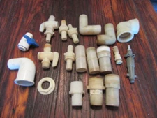 Misc. Nylon & PVC Plumbing Fittings Various Sizes