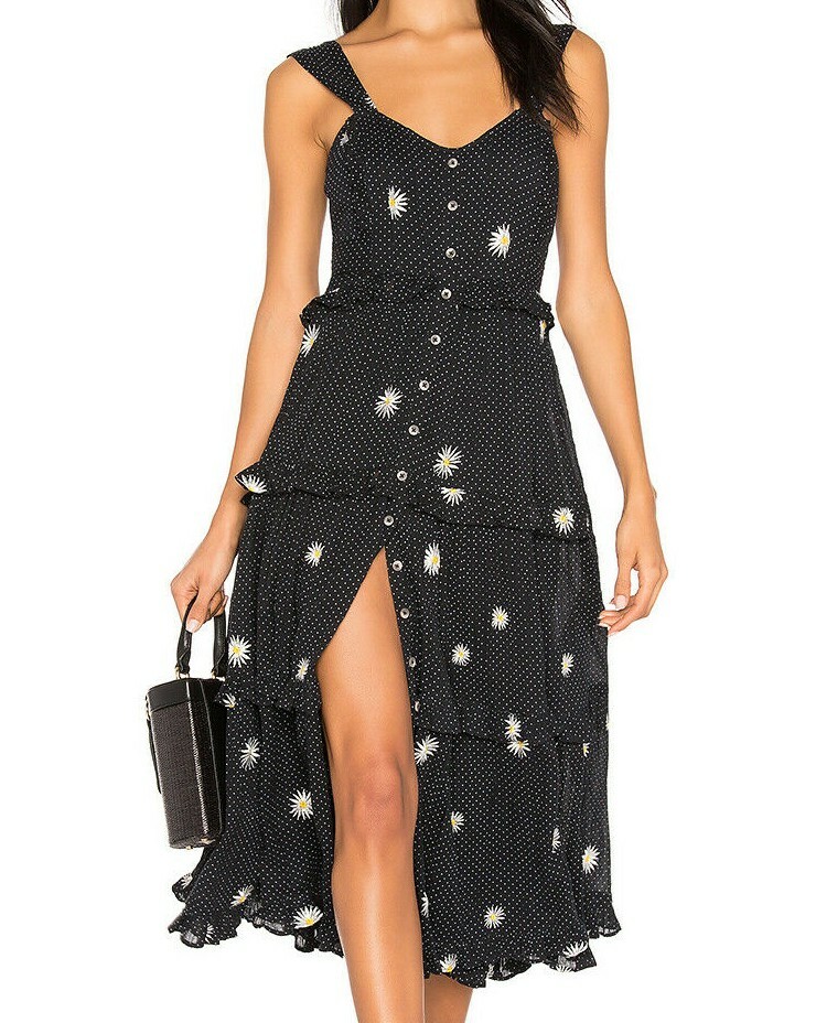 $168 NWT FREE PEOPLE SzS DAISY CHAIN EMBROIDERY FLORAL A