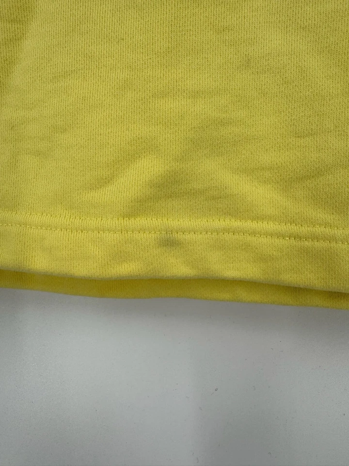 Herve женщин желтый хлопок короткая линия мини юбка Sz M - Изображение 4 из 4