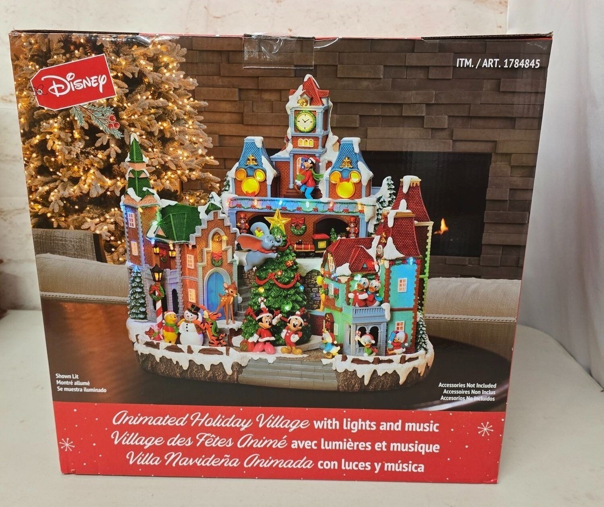 Disney Animated Holiday House Lights & Music 8 Songs Disney Animated Holiday House Lights & Music 8 Songs