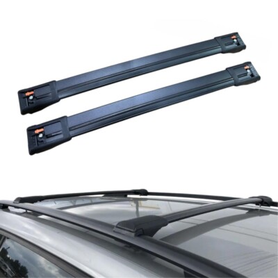 Aluminum Roof Rack Cross Bars for Nissan Qashqai J11 2013-21 Black Carrier Bars