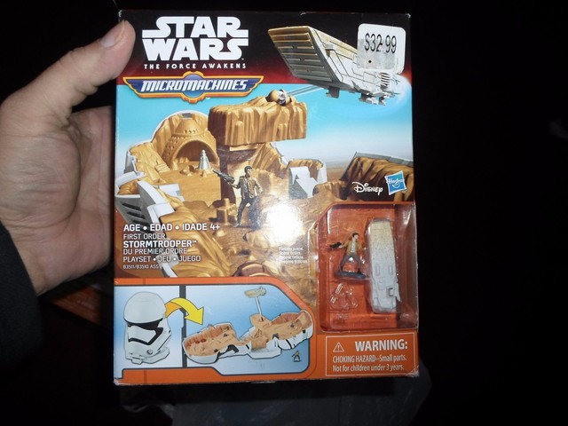 Star Wars The Force Awakens Micro Machines First Order Stormtrooper Playset | eBay