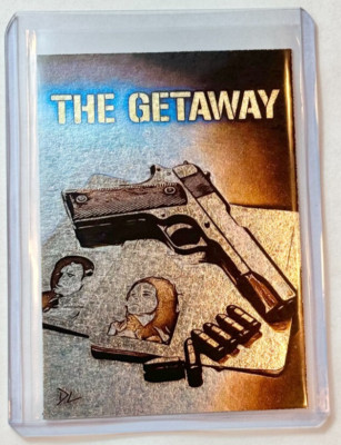 The Getaway Platinum Plated Artist Signed ''Steve McQueen'' Trading Card 1/1