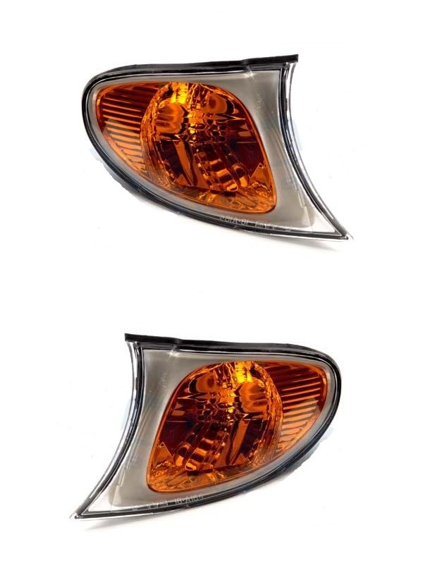 Clignotants avant orange antibuée pour corriger les optiques cassés de BMW E46