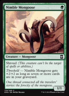 Nimble Mongoose x4 - Eternal Masters - NM-Mint, English - Eternal Masters