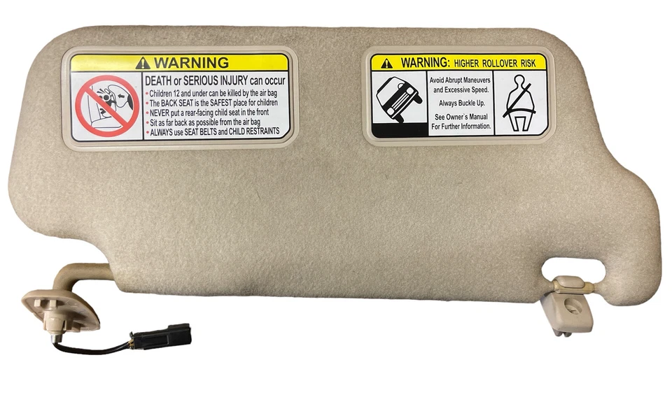 Par de parasol Isuzu Axiom 2002-2004 OEM bronceado conductor y pasajero Foto 3 de 4