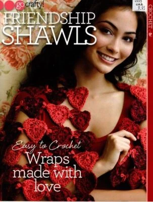 FRIENDSHIP SHAWLS EASY TO CROCHET WRAPS MADE WITH LOVE - Image 1 of 4