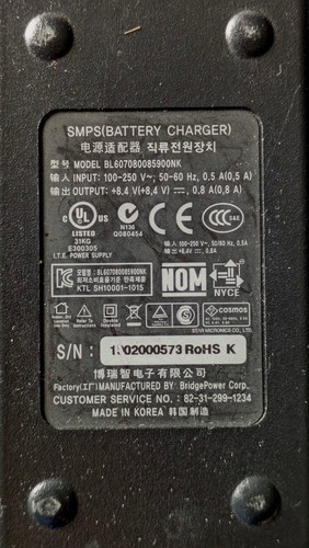 Star Sm L220 Printer Charger SMPS BL607080085900NK 8.4V 0.8A 100-250VAC 50/60 Hz - Bild 2 von 4