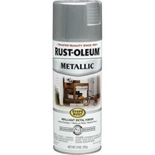 Rust-Oleum Corp 11oz. Silver Metallic Stops Rust Spray Reflective Finish (1 Can)
