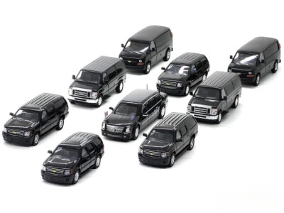 596 Model 9Pcs 1:64 HEC President Beast SUVs - Diecast Collection