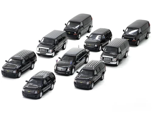 596 1:64 HEC President Beast Tahoe Suburban Express modello auto metallo pressofuso regalo - Foto 3 di 24