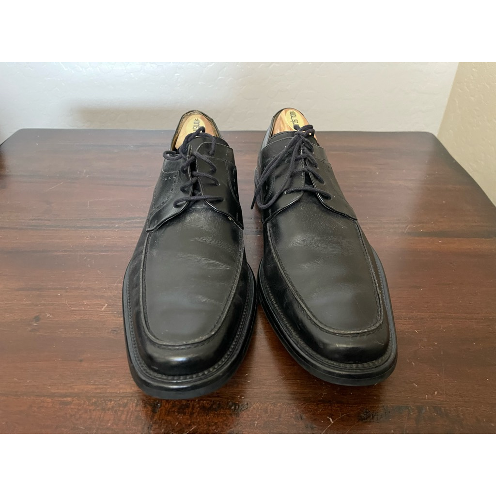 Mezlan Mens Spencer Oxford Dress Shoes Black Apron Toe Lace 