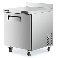 Secondhand Restaurant Kitchen Freezer 28in. Undercounter Worktop Single Door ETL