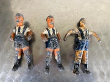 3 ANCIENS JOUEURS DE BABY FOOT ESPANYOL BARCELONE 1940 FONTE D’ALU BISTROT