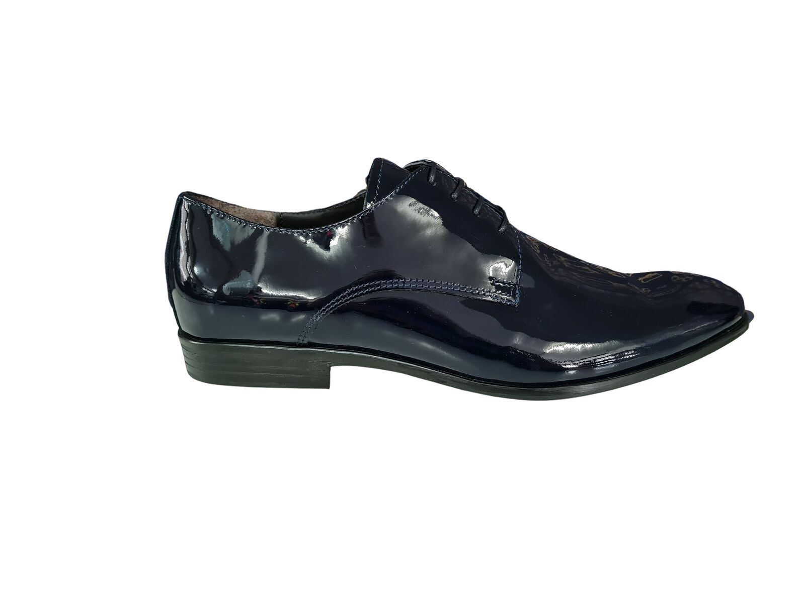 Franzini Zapatos Clásicos Charol Scaligera, Hombre - (Azul)