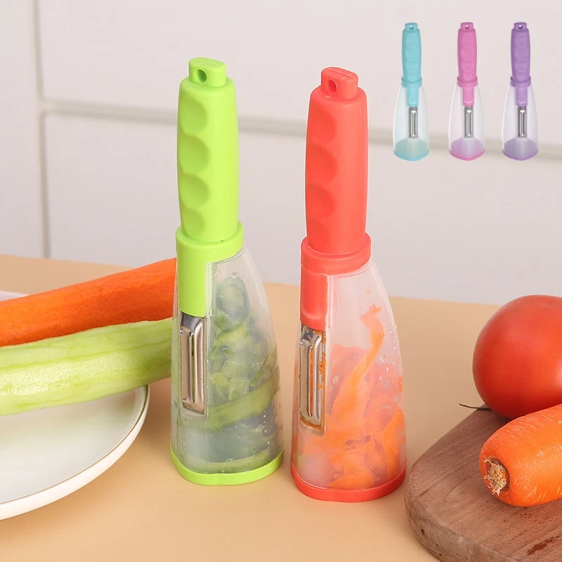 Vegetable Peeler Multifunctional Storage Container Kitchen Fruit Peeler 1PCS NEW