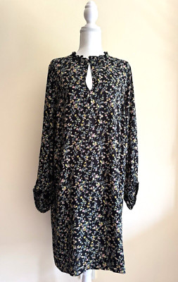 BAUM UND PFERDGARTEN Black Floral  Women Dress Size 42/XL UK14