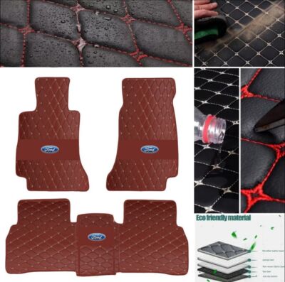 For Ford F250 Crew Cab Car Floor Mats Custom Waterproof Cargo Liners Carpets
