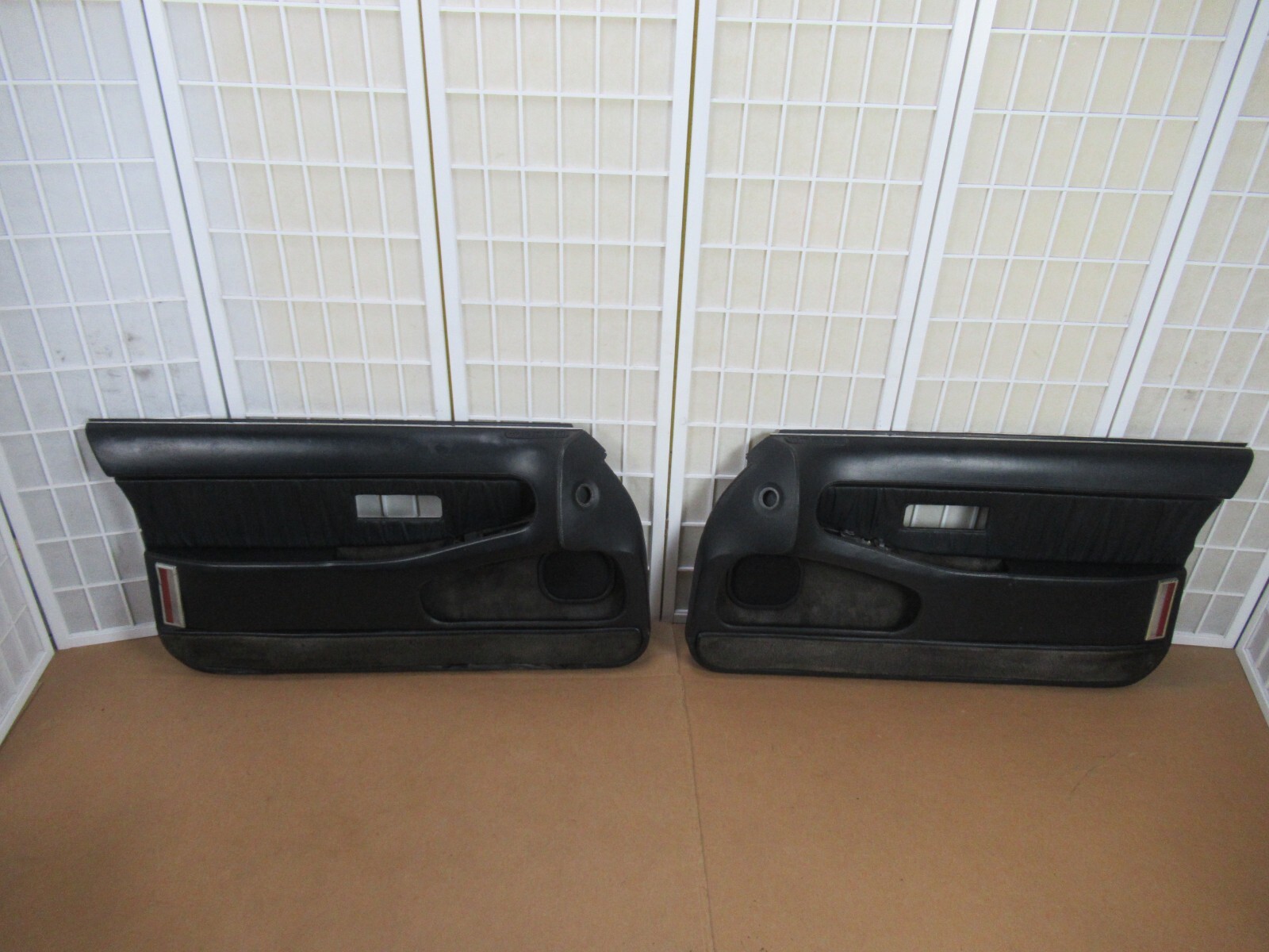 89 90 91 Chrysler Maserati TC BLACK Power Left Right Interior Door Panel SET (2)