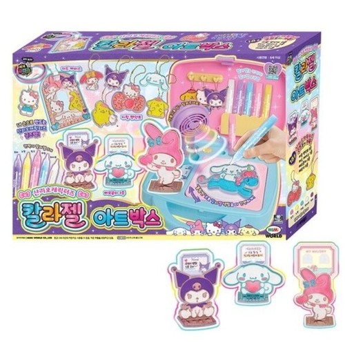 Sanrio Characters Color Gel Art Box Hello Kitty, MyMelody, Kuromi Korean Toy - Picture 1 of 6