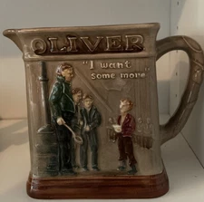 Royal Doulton England Oliver Twist Charles Dickens Collectibles Pitcher Jar Jug