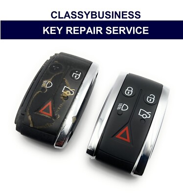 Ersatz 5 Tasten Gehäuse Batterie Reparatur Reparatur Reparatur Jaguar XF XJ XKR XK XFR Fernbedienung Schlüsselanhänger
