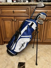 Power Built Lil Slugger Kids Junior 5 Pc Golf Club Set Youth RH w/ Stand Bag