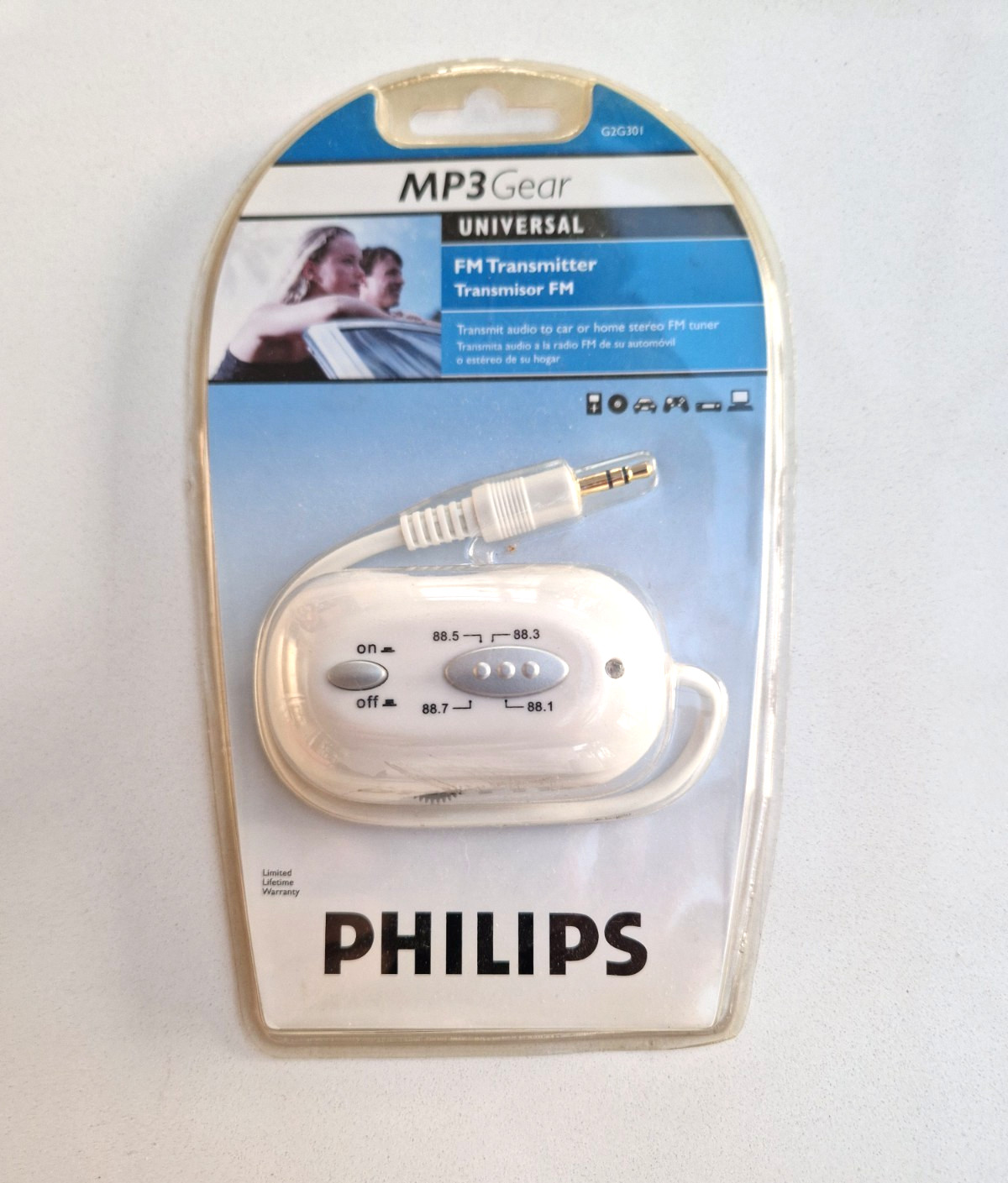 Philips Wireless FM transmitter 3.5mm jack for MP3, any devi