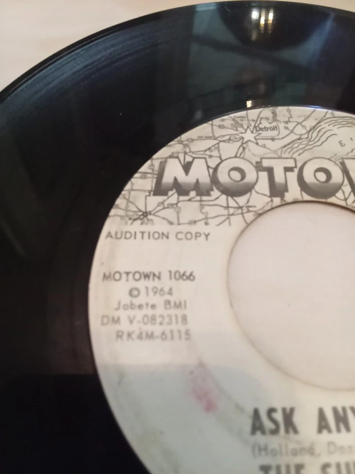 The Supremes Motown 1066, 7" 45 Audition Copy Ask Any Girl & Baby Love Rare! Foto 2 de 4