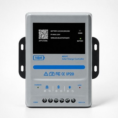 45A MPPT Solar Charge Controller 12V 24V 48V Bluetooth/WiFi/RS485 Communication