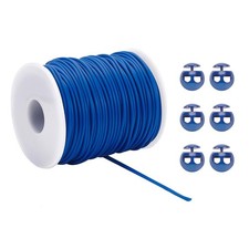 NBEADS 55 Yards Stitch Keeping Cords 2mm Hollow Rubber Tubing Knitting Barber Co