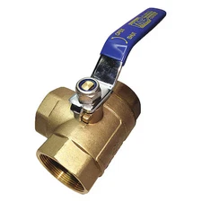 3/8" Fnpt Brass Ball Valve 3-Way, 1Pyz9