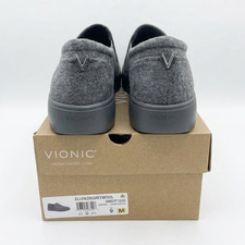 Vionic Ellen Dark Grey Wool Slip On Sneakers ...