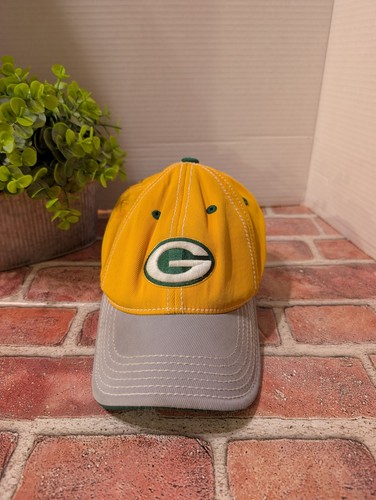 Green Bay Packers NFL Reebok On Field Mens Hat OSFA Yellow Gold Baseball Cap - Picture 2 of 7
