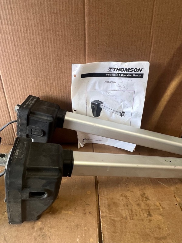 Pair (2) Thomson Electrak 150 Linear Actuators 16" Stroke 12VDC New/OpenBox