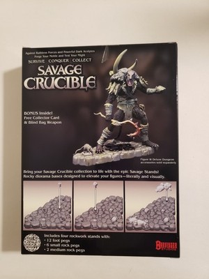 Savage Crucible Deluxe Dungeon Set & Savage Stands LOT Harvinger