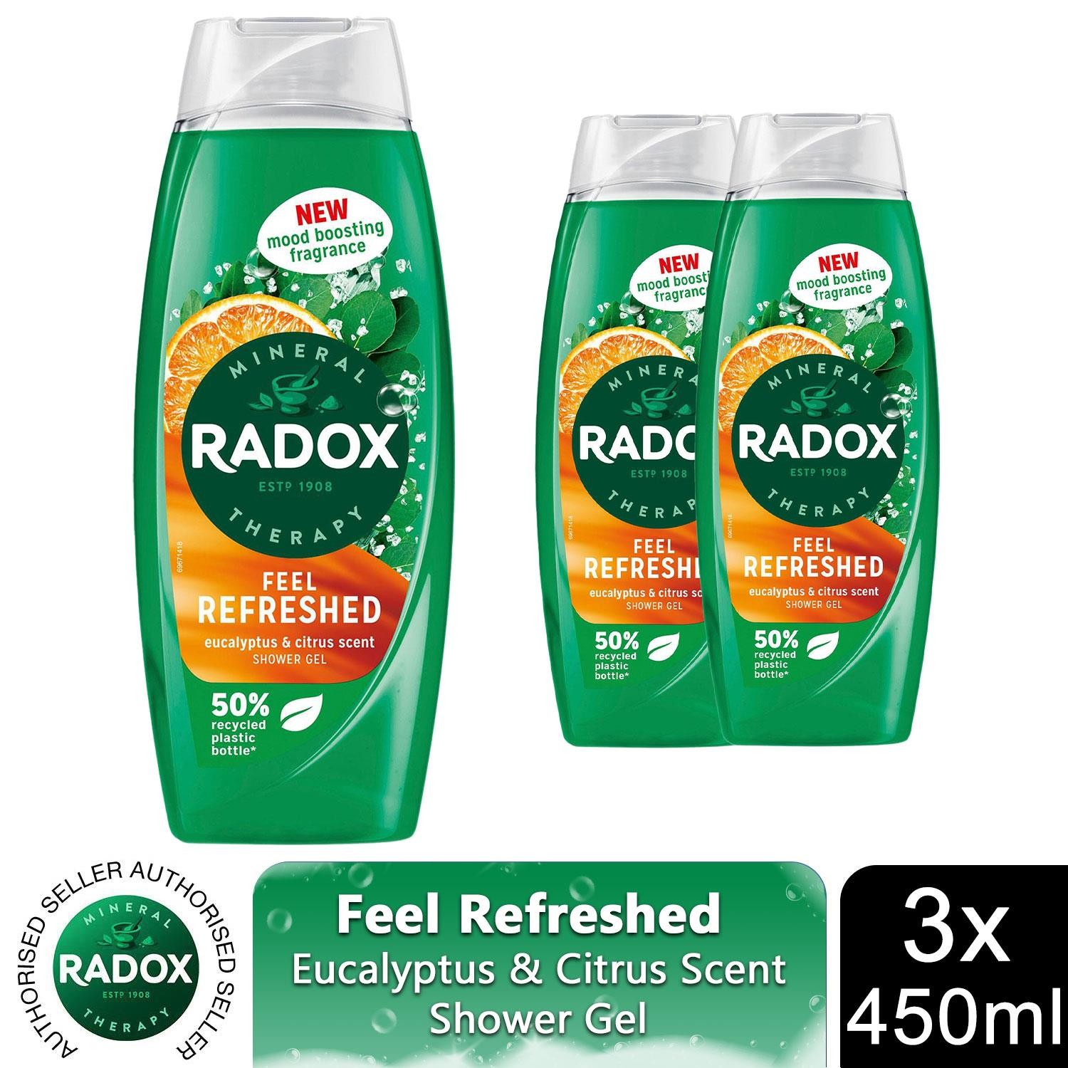Radox Mineral Therapy Feel Refreshed Shower Gel 450ml - Pack of 6 - Image 6