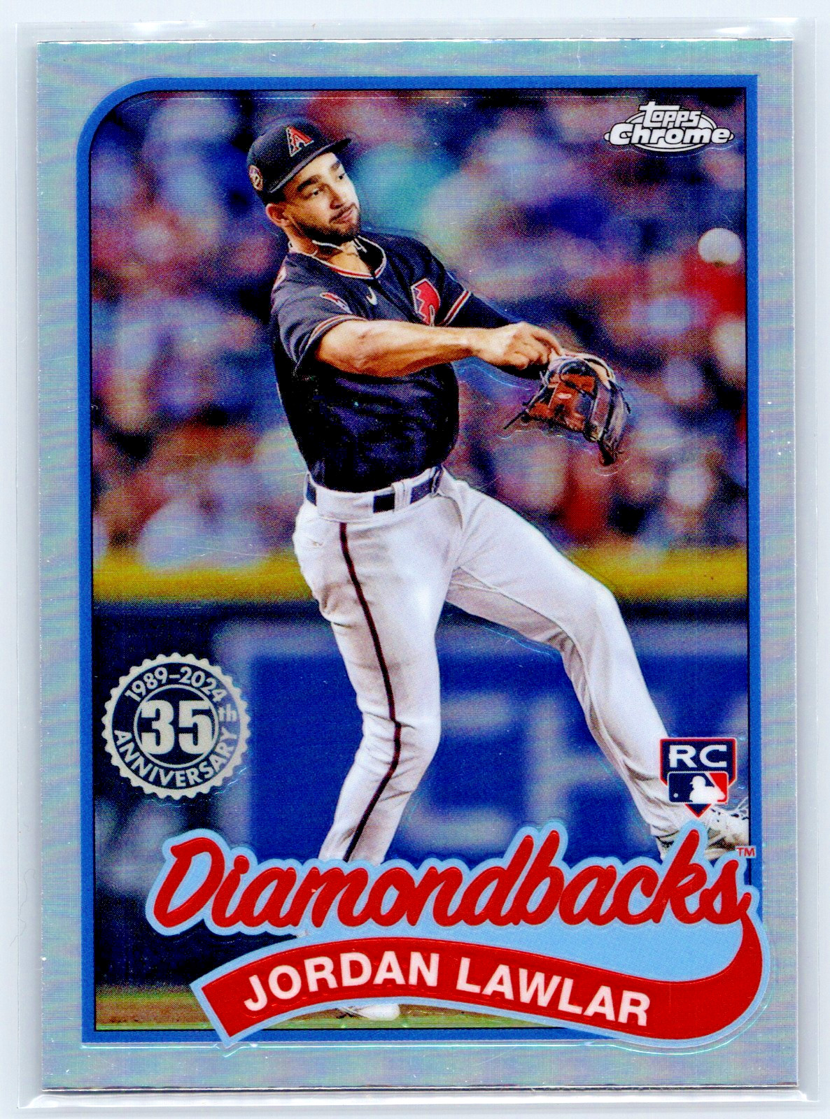 JORDAN LAWLAR 2024 Topps Chrome #89CB-14 1989 Refractor RC Diamondbacks