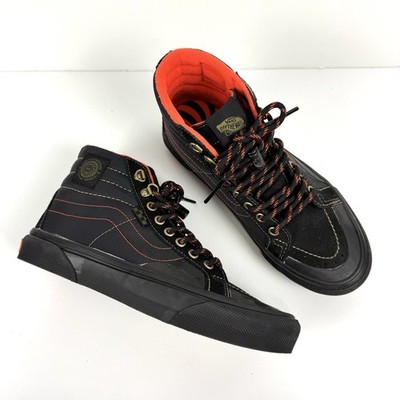 Vans Skate x Spitfire Sk8-Hi Reissue Black & Flame Lace Shoes Men s Sz 6.5 NEW