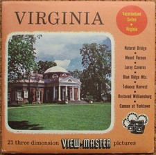 3 VIEW-MASTER PŁYTY 3D - SERIA WAKACYJNA | VIRGINIA + BOOKLET
