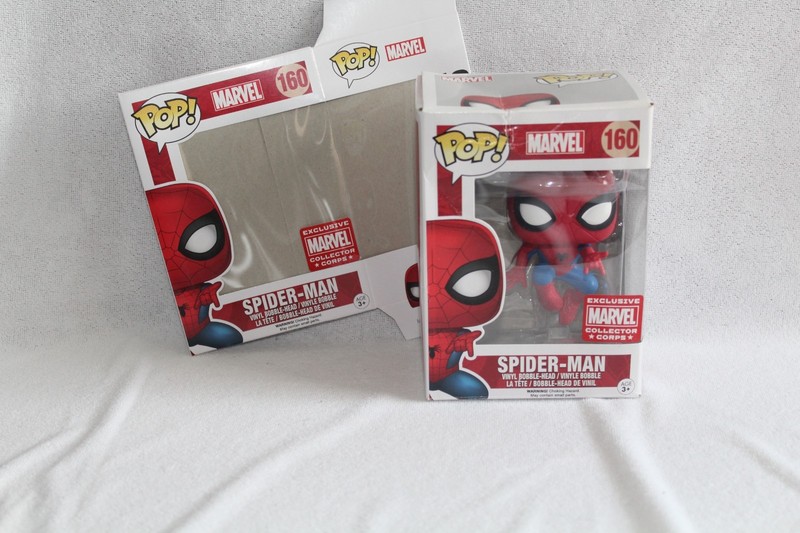 Funko Pop Spider-Man #160 Marvel Comics Collector Corps Exclusive Vinyl Figure