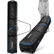 Gonex Waterproof Snowboard Rolling Bag 1200D Polyester Padded Ski Air Travel