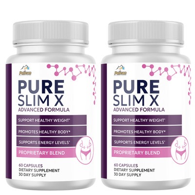 PURE SLIM X- Metabolism Support, Weight Management Supplement- 2 Bottles