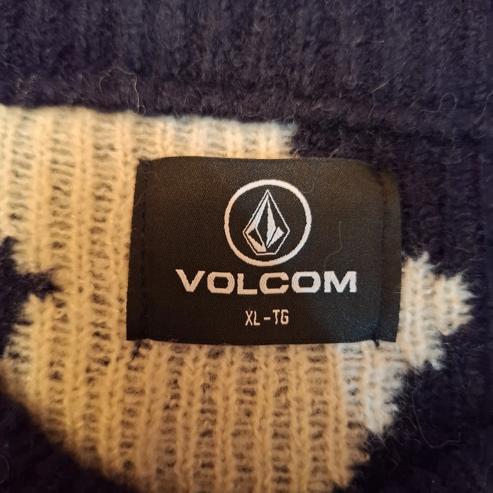 Volcom Anarchietour Strick Crewneck Sweatshirt Pullover XL Schwarz/Beige - Bild 3 von 4