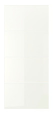 FÄRVIK 4 Paneele für Schiebetürrahmen weißes Glas 75x236 cm 903.665.61