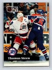1991-92 Pro Set French - Thomas Steen #271 Winnipeg Jets Hockey Card