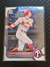 2022 Bowman Chrome Prospects Simon Muzziotti #BCP-40 (RC) Philadelphia Phillies