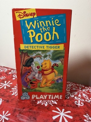Disney Winnie the Pooh Pooh Playtime Detective Tigger VHS NTSC Full Screen