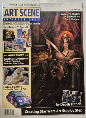 Art Instruction Magazine ART SCENE INTERNATIONAL From 2009 Good Condition