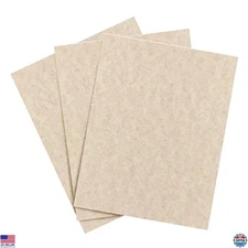 Camel Parchment Cardstock 65lb 8.5x11" - 50 Sheets for Menus, Invites,